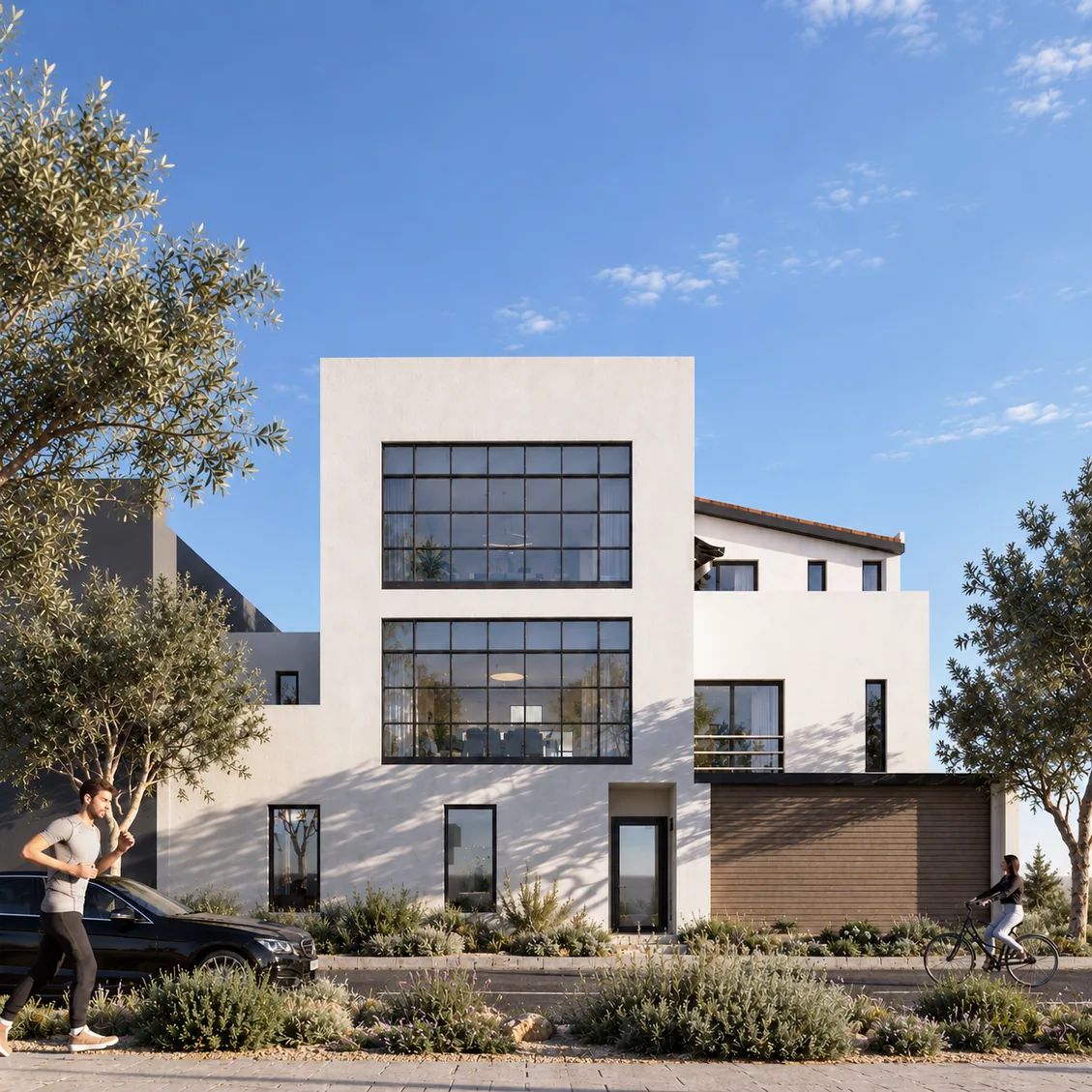 Visualisation of the permitted three-apartment building on the Agia Trias plots, Limassol
