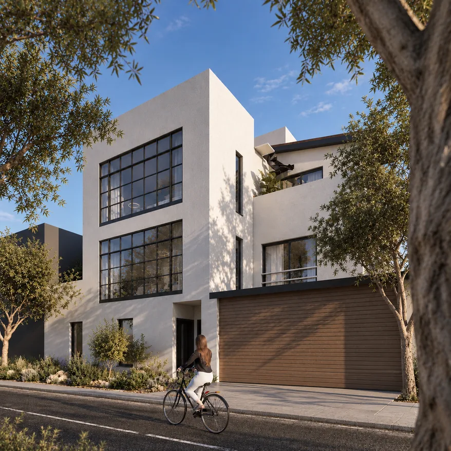 Visualisation: the building seen from the street