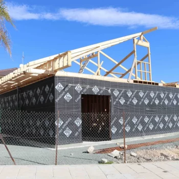 Wooden house construction in Cyprus by CFL Architects